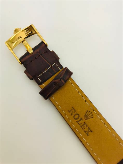 rolex replacement leather straps|Rolex leather strap and buckle.